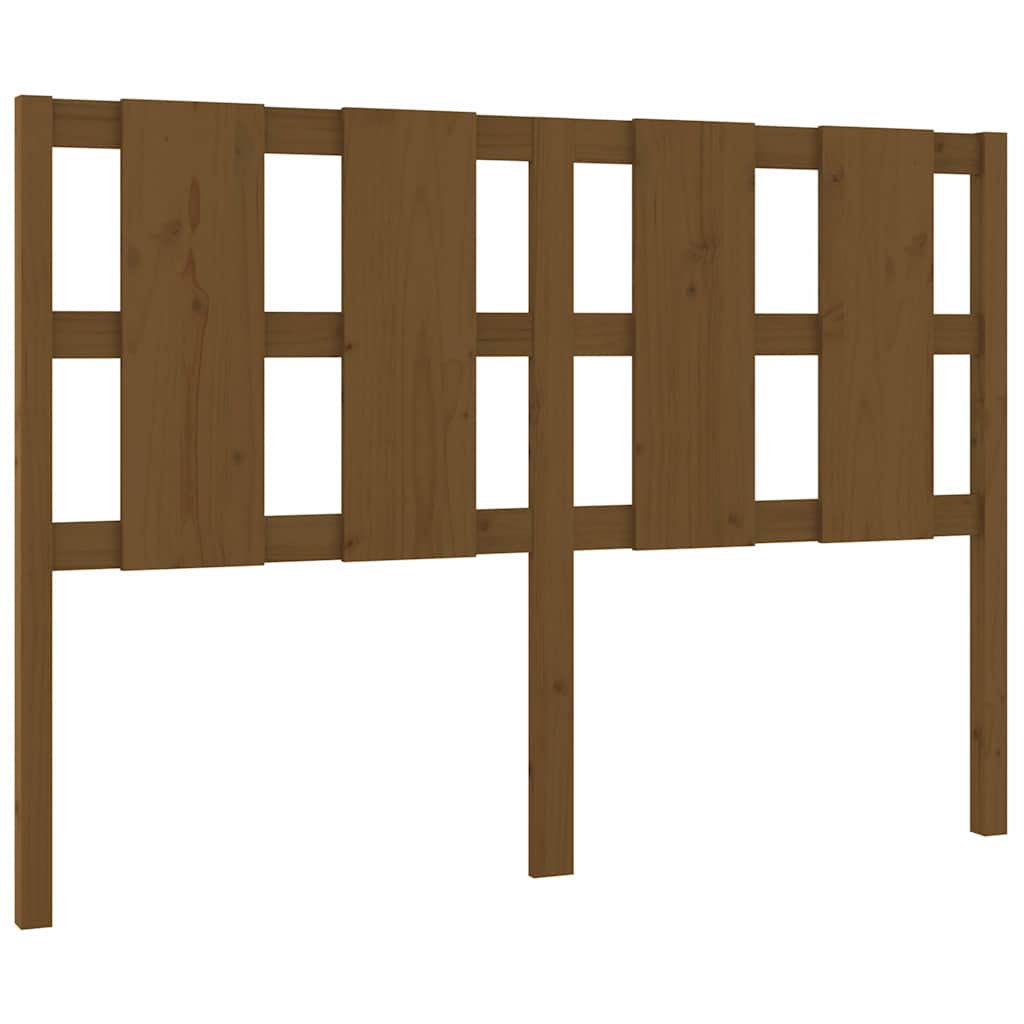 Vidaxl hoofdbord 140,5x4x100 cm massief grenenhout honingbruin