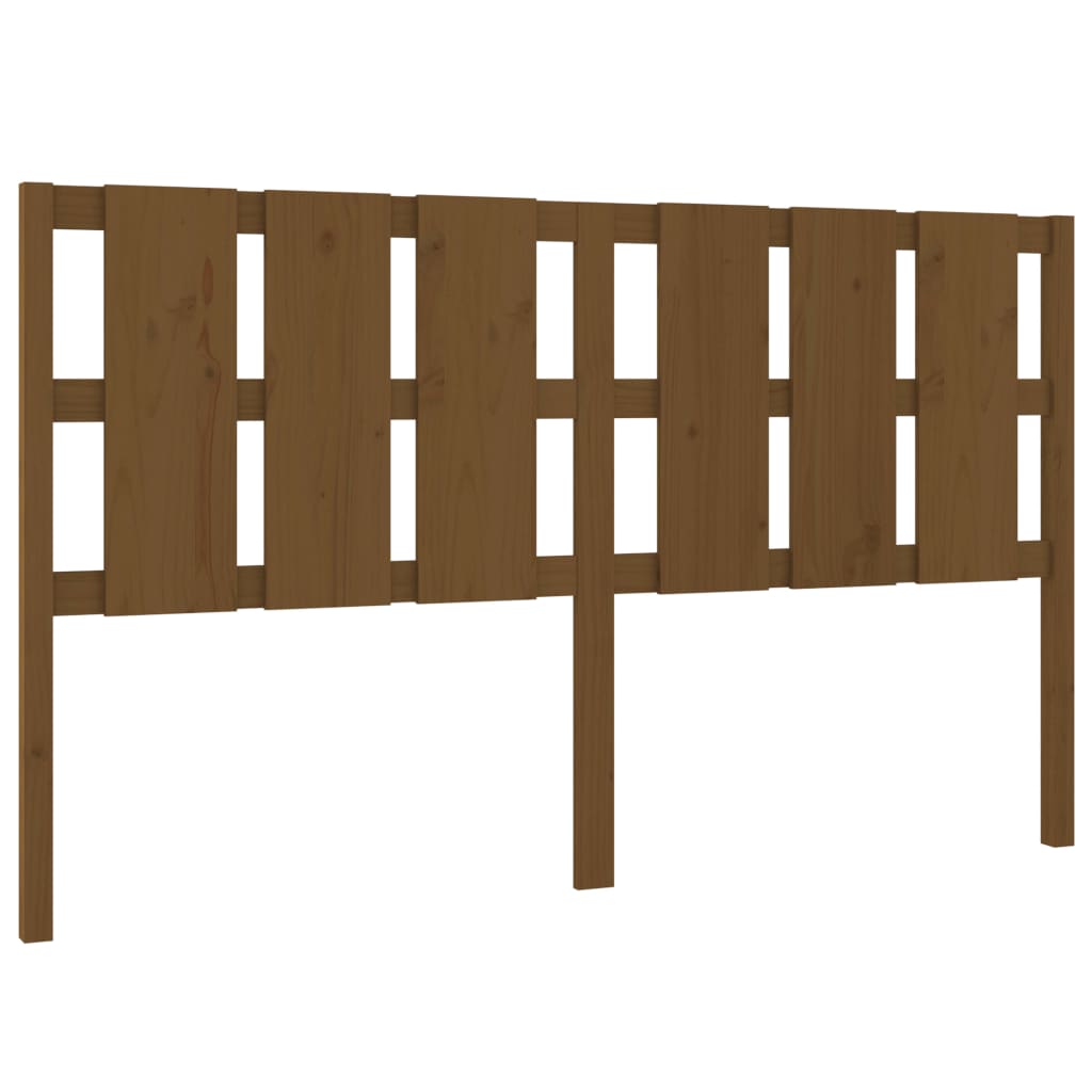 Vidaxl hoofdbord 165,5x4x100 cm massief grenenhout honingbruin