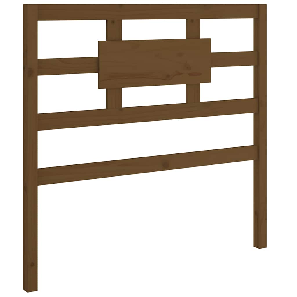 Vidaxl hoofdbord 80,5x4x100 cm massief grenenhout honingbruin