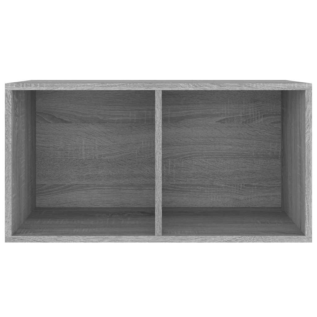 Vidaxl opbergbox voor lp's 71x34x36 cm bewerkt hout grijs sonoma eiken