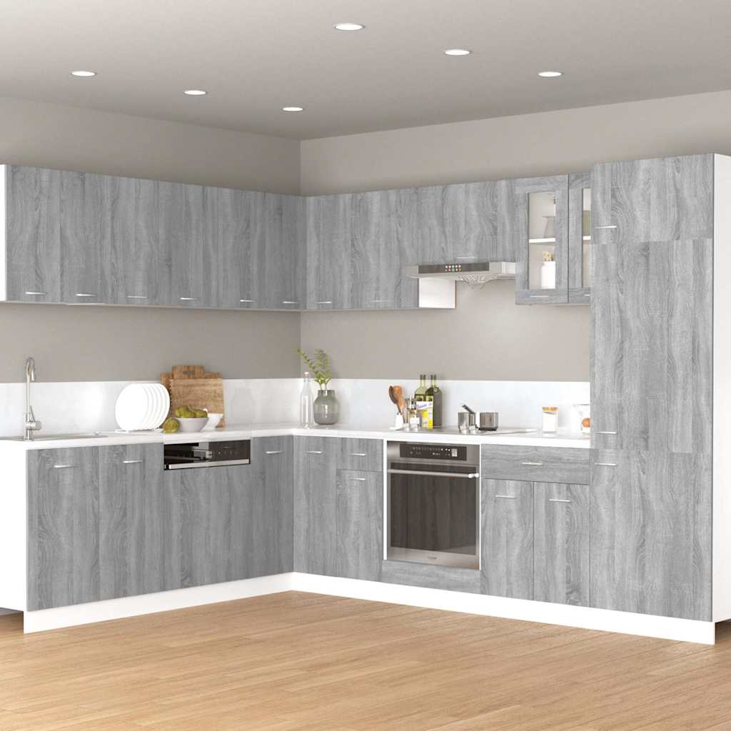 Vidaxl bovenkast lyon 60x31x40cm bewerkt hout grijs sonoma eikenkleurig