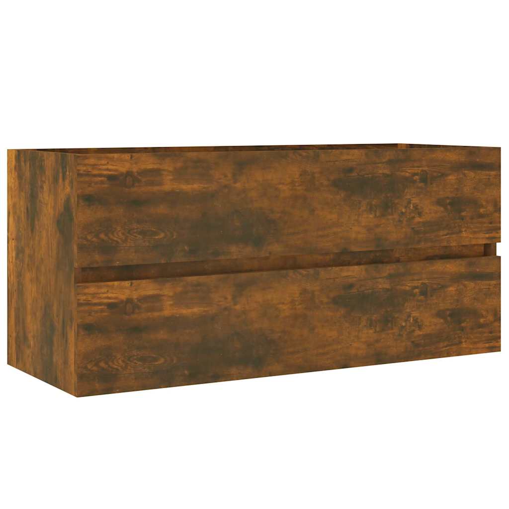 Vidaxl wastafelkast 100x38,5x45 cm bewerkt hout gerookt eikenkleurig