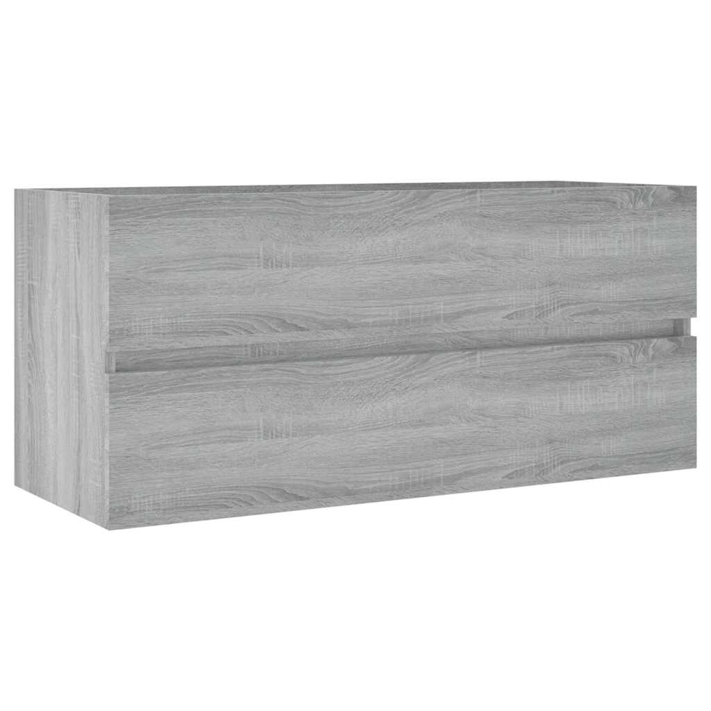 Vidaxl wastafelkast 100x38,5x45 cm bewerkt hout grijs sonoma eiken