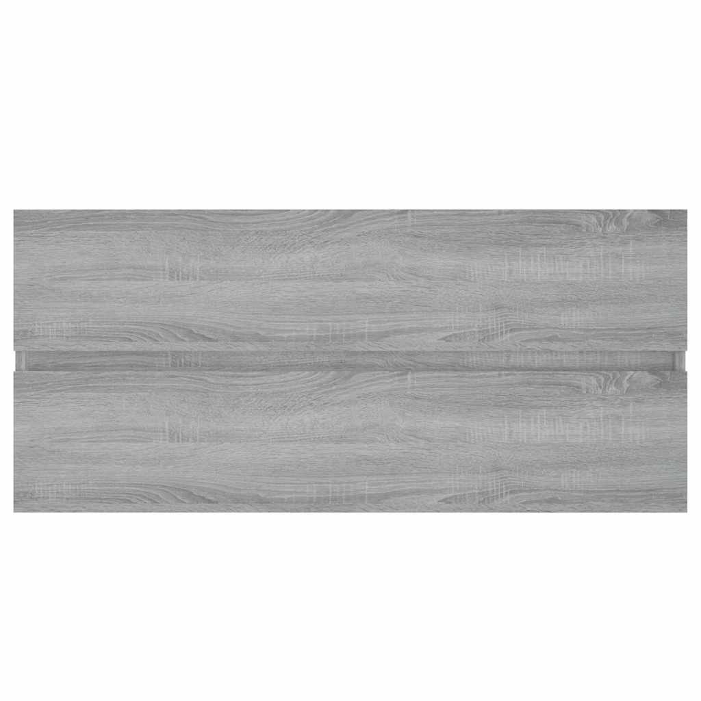 Vidaxl wastafelkast 100x38,5x45 cm bewerkt hout grijs sonoma eiken