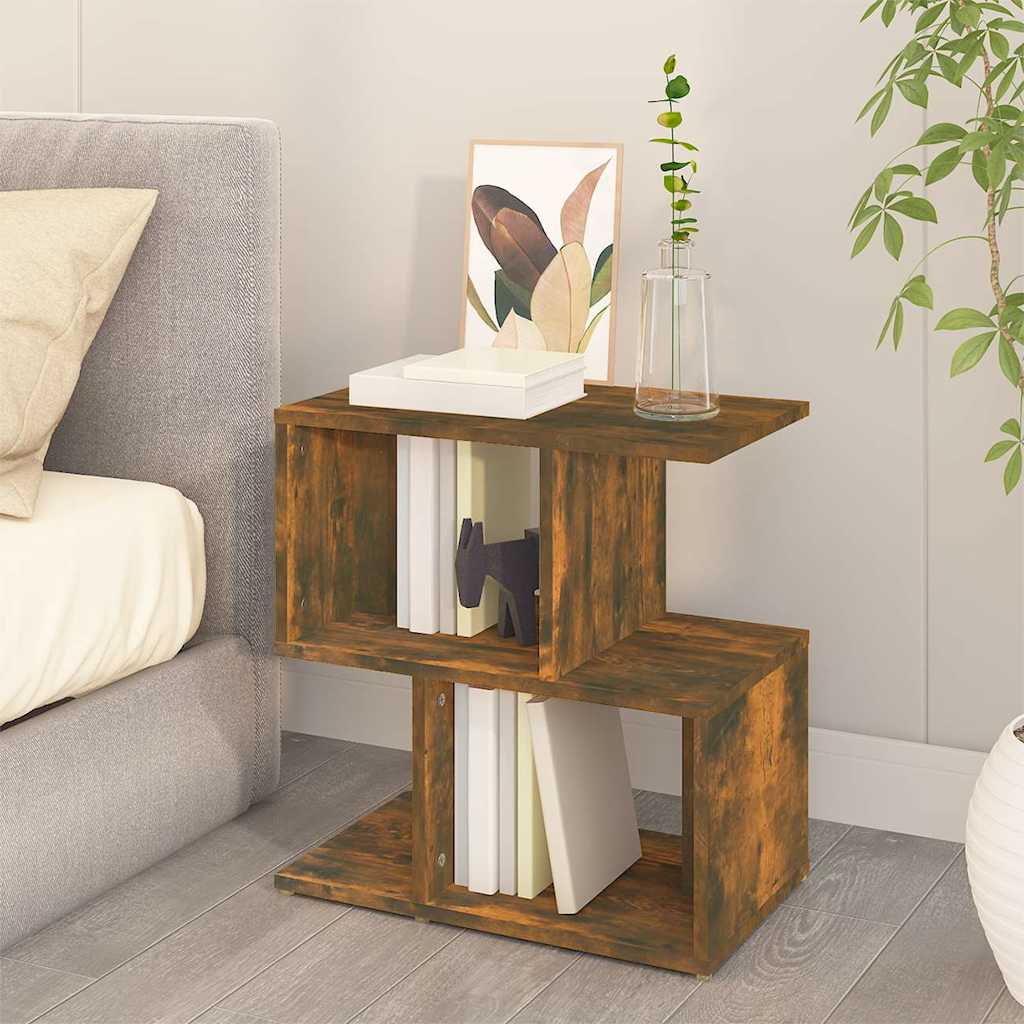 Vidaxl nachtkastje 50x30x51,5 cm bewerkt hout gerookt eikenkleurig