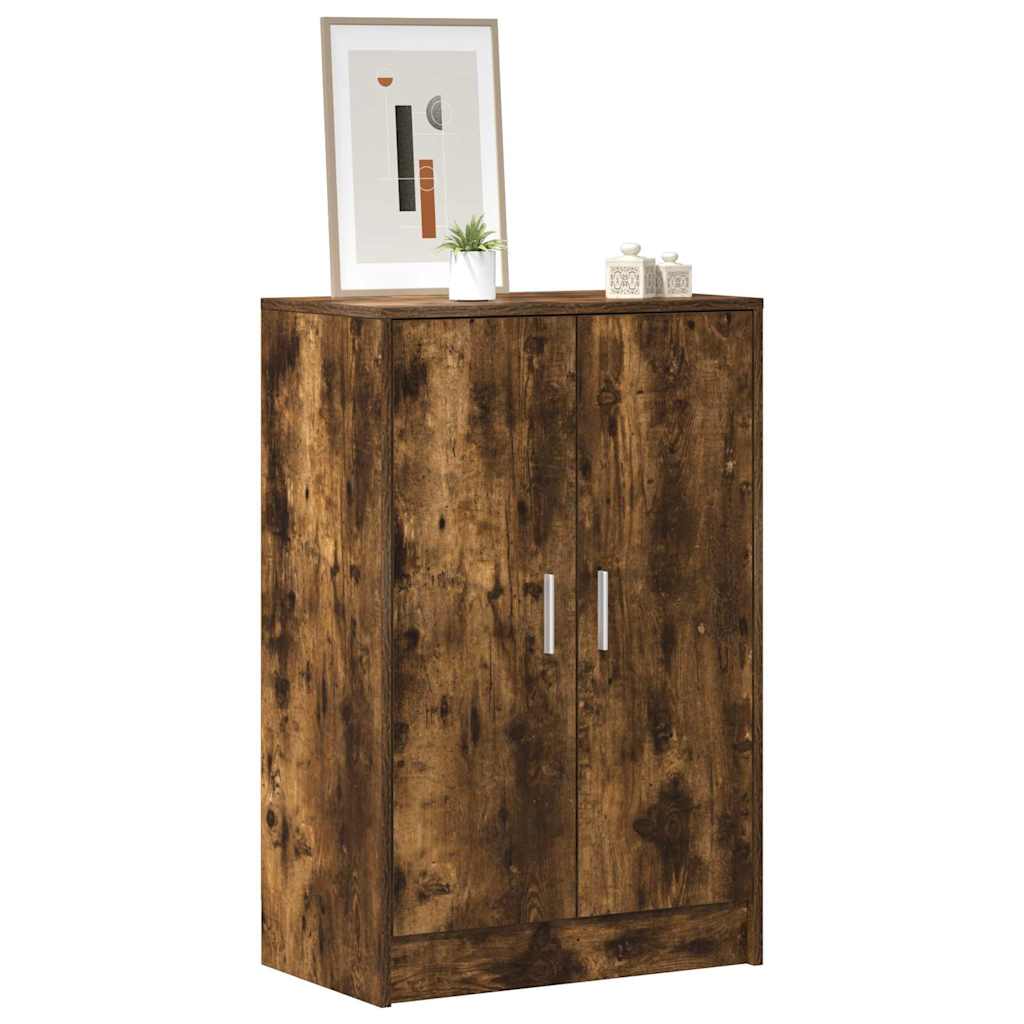 Vidaxx Schuhschrank 60x35x92 cm verarbeitetes Holz, geräucherte Eiche