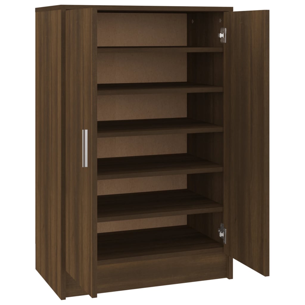 Vidaxx Schuhschrank 60x35x92 cm, fertige Holzfarbe, braune Eiche