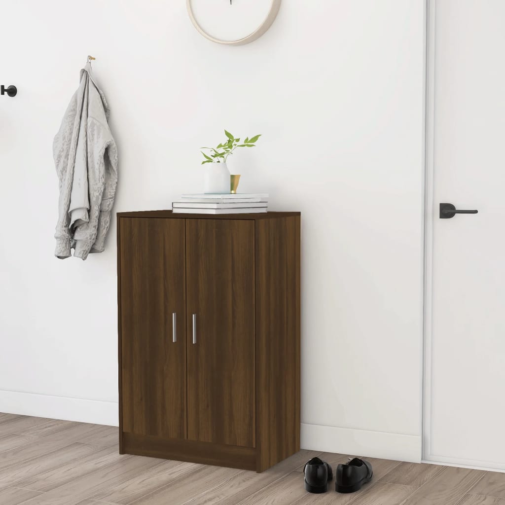 Vidaxx Schuhschrank 60x35x92 cm, fertige Holzfarbe, braune Eiche