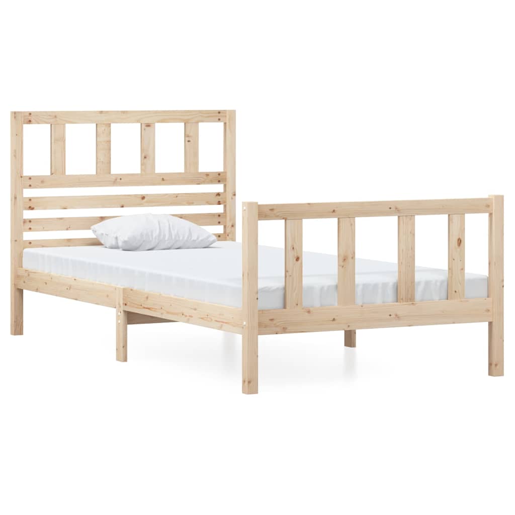 Vidaxl bedframe massief hout 90x200 cm