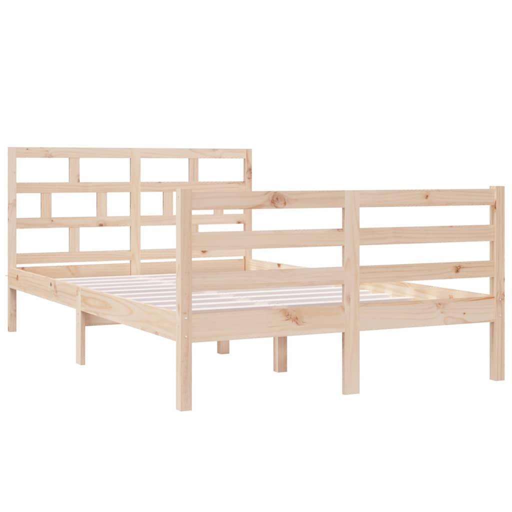 Vidaxl bedframe massief hout 120x190 cm