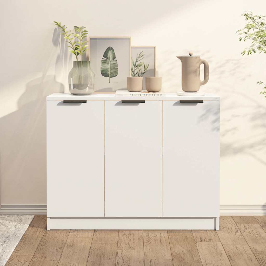 Vidaxl dressoir 90,5x30x70 cm bewerkt hout wit