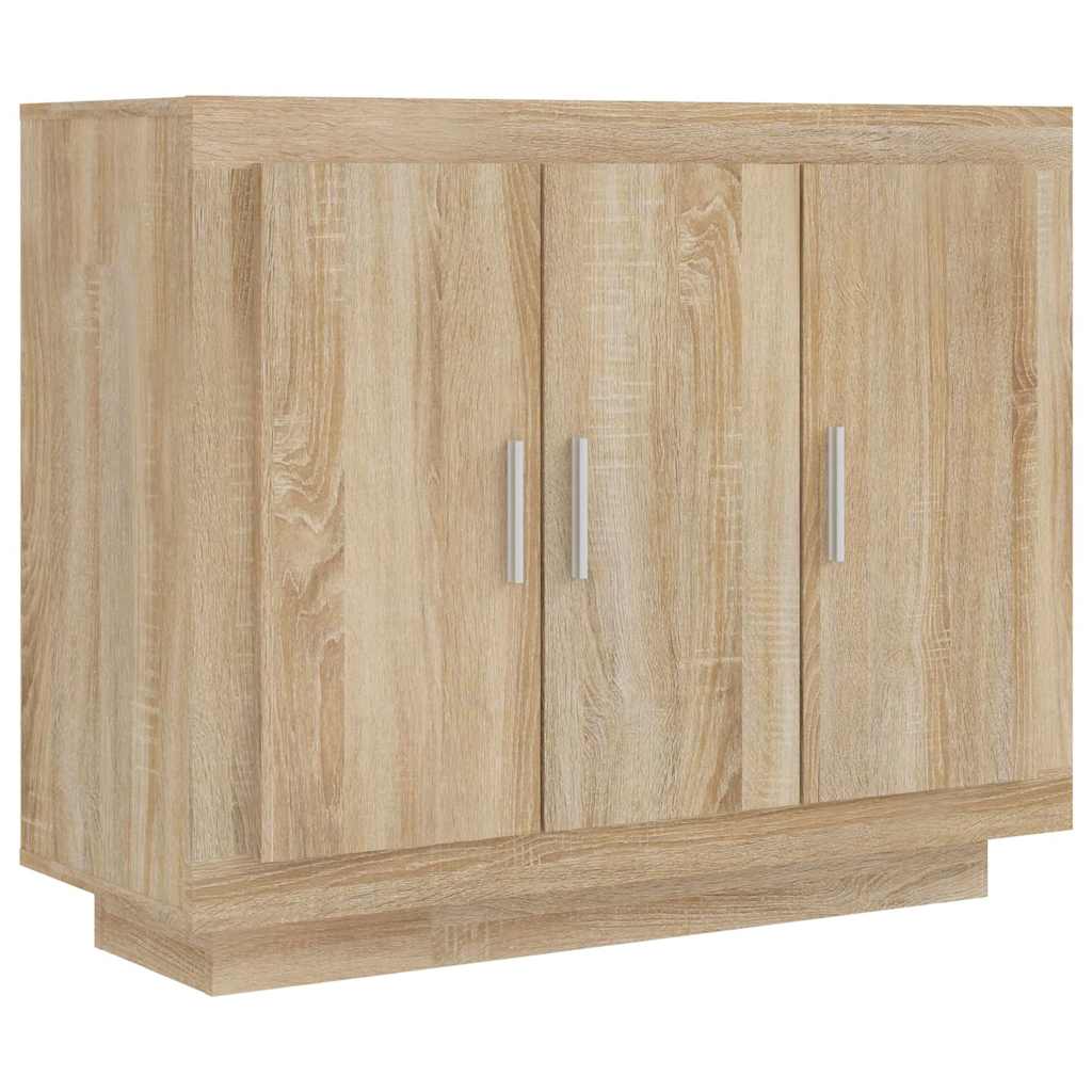 Vidaxl dressoir 92x35x75 cm bewerkt hout sonoma eikenkleurig