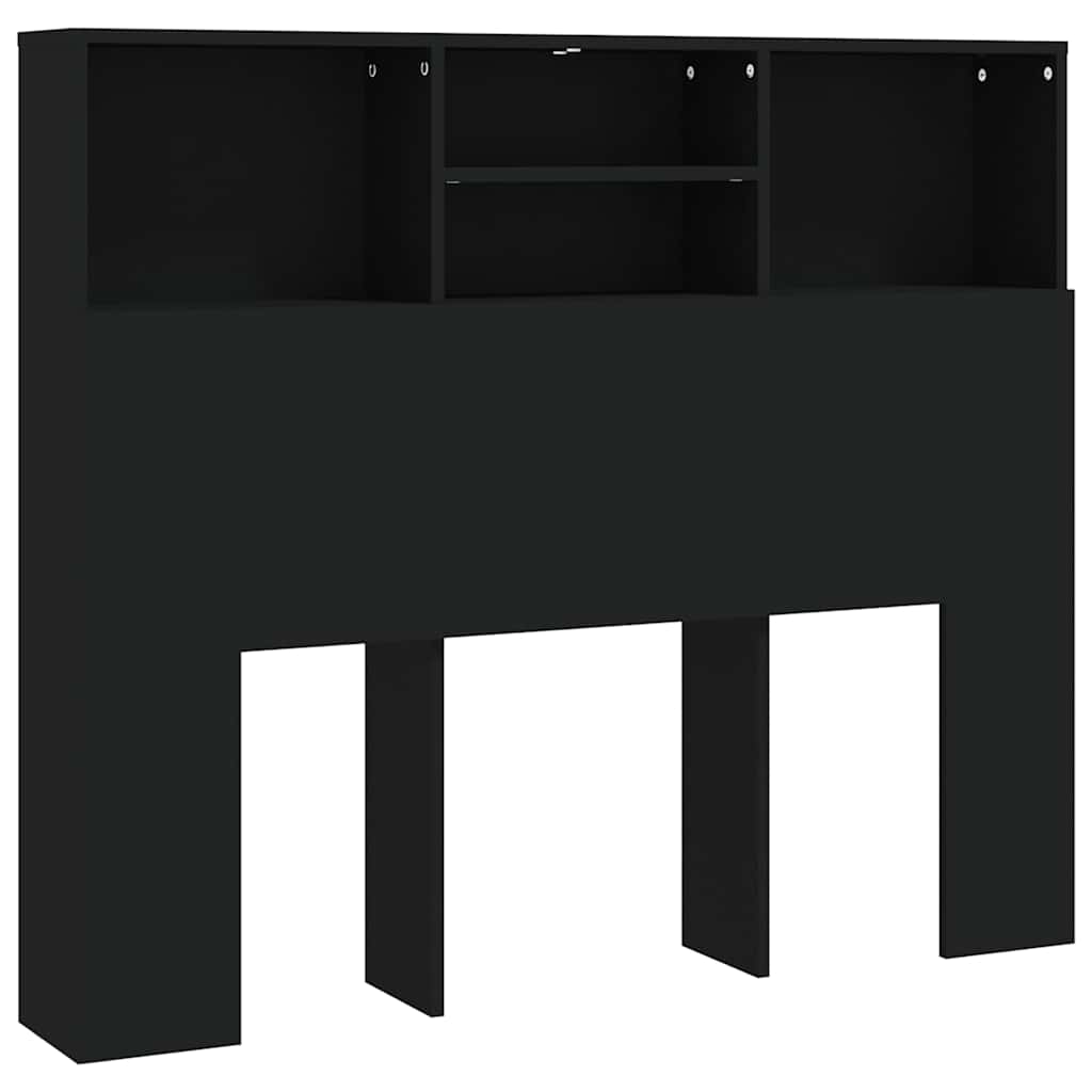 Vidaxl hoofdbordkast 120x19x103,5 cm zwart