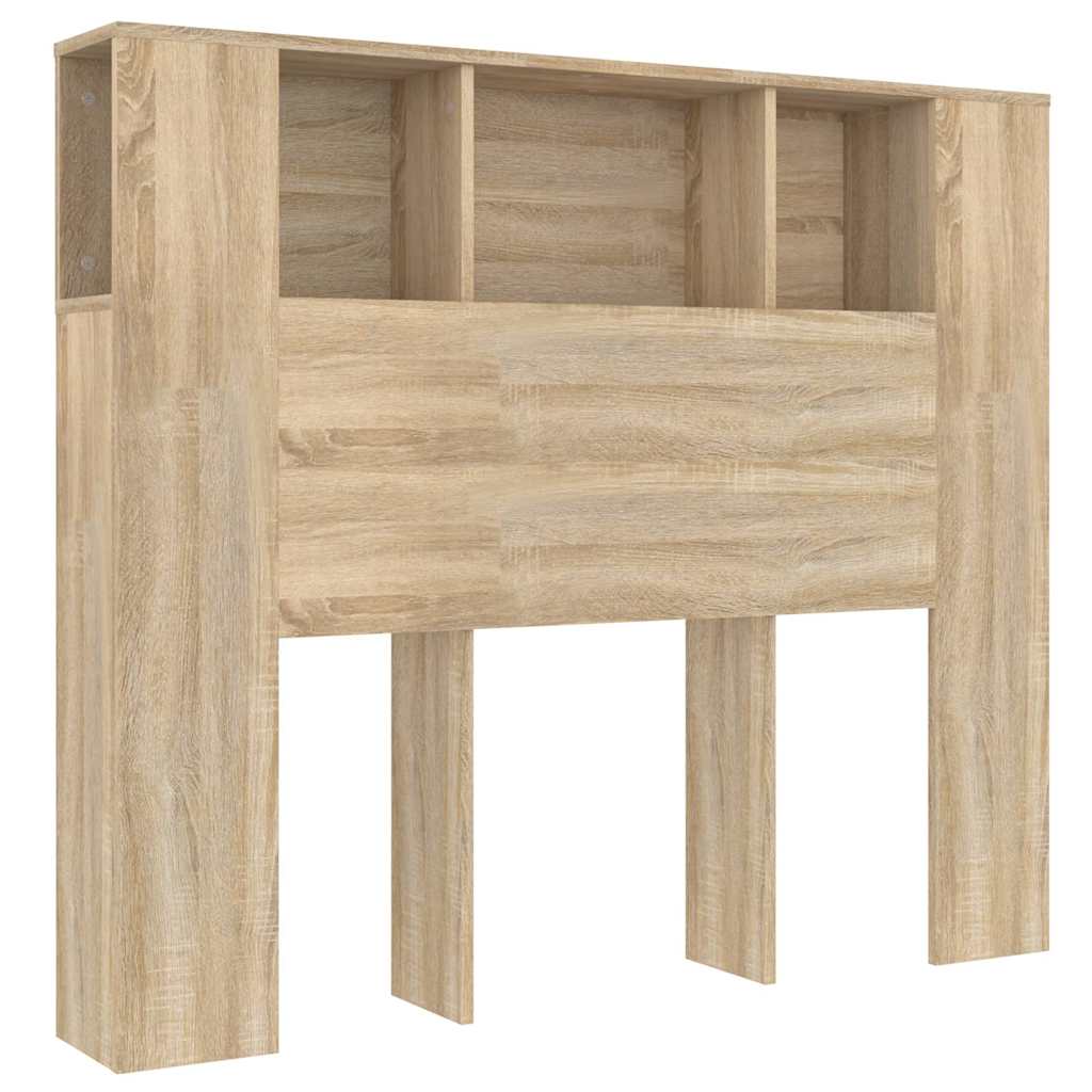 Vidaxl hoofdbordkast 120x18,5x102,5 cm sonoma eikenkleurig