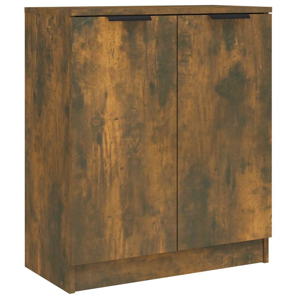 Vidaxl dressoir 60x30x70 cm bewerkt hout gerookt eikenkleurig