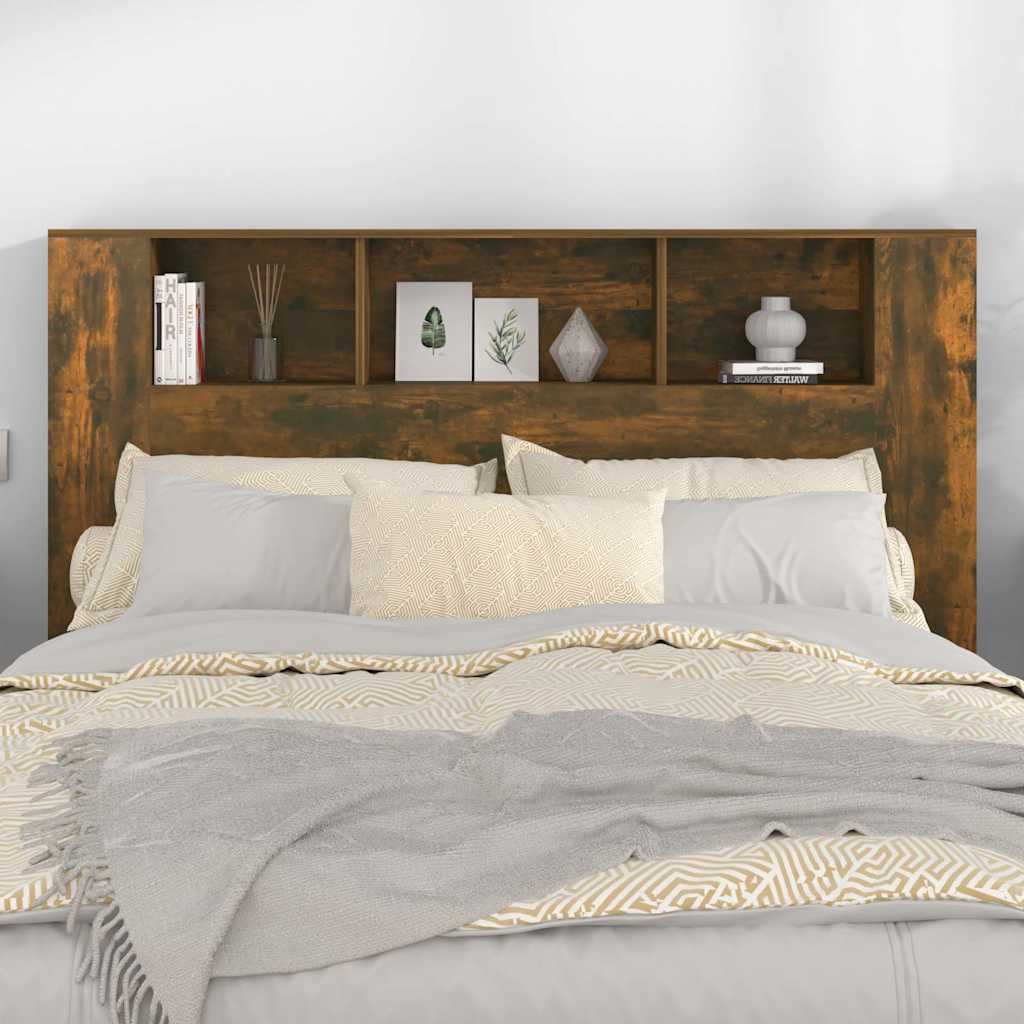 Vidaxl hoofdbordkast 160x18,5x104,5 cm gerookt eikenkleurig