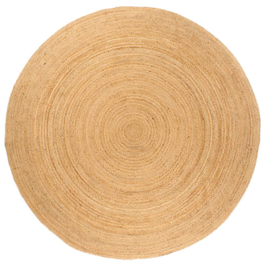 Vidaxl Teppich um 210 cm geflochtene Jute