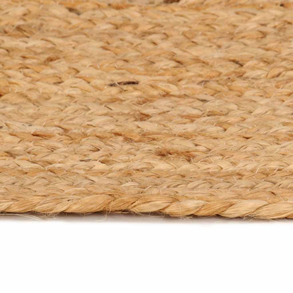 Vidaxl Teppich um 210 cm geflochtene Jute
