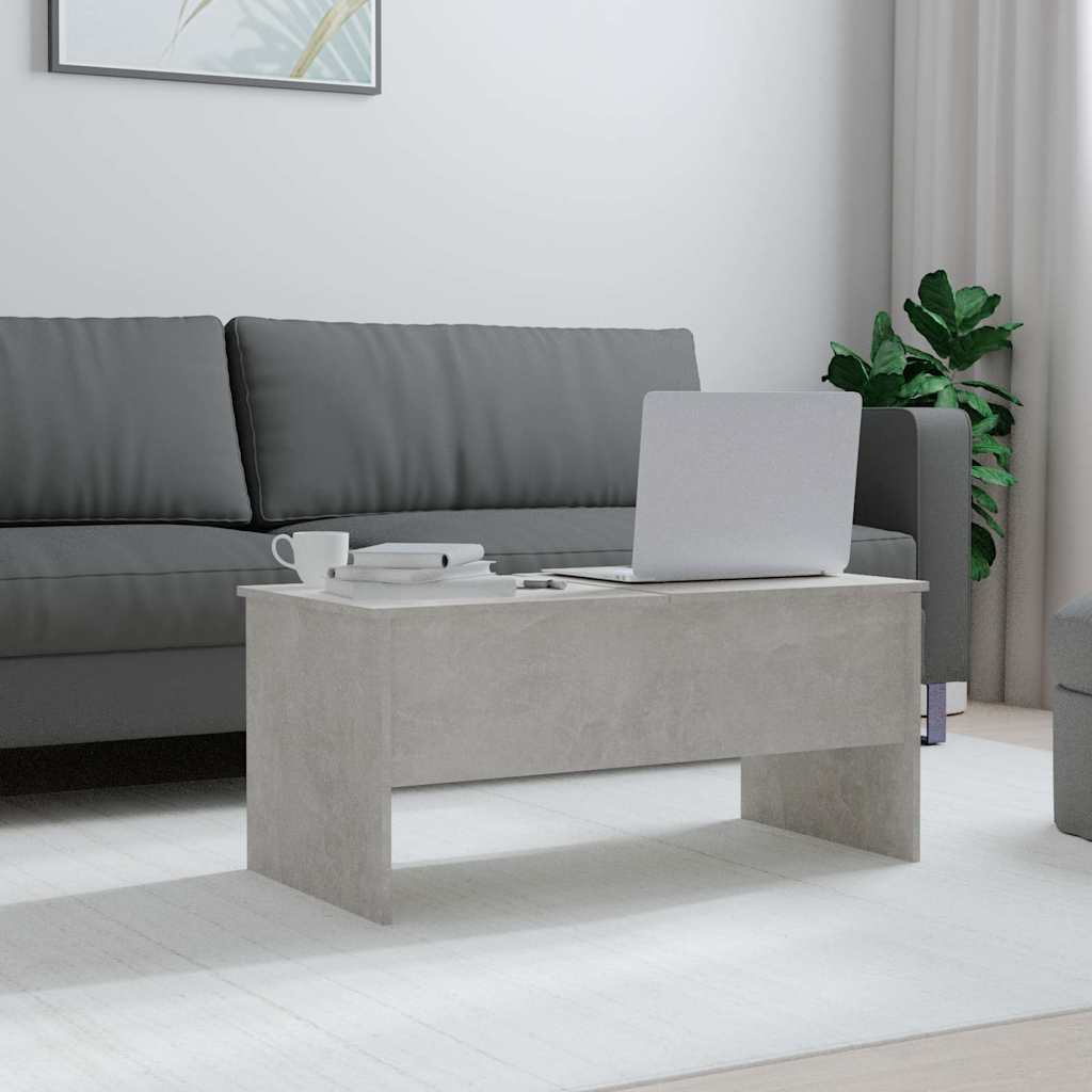 Vidaxl salontafel 102x50,5x46,5 cm bewerkt hout betongrijs