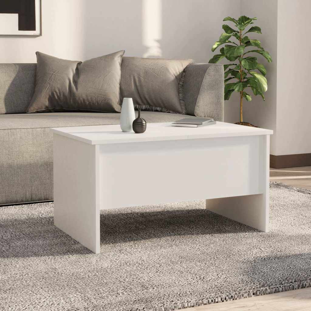 Vidaxl salontafel 80x50x42,5 cm bewerkt hout wit