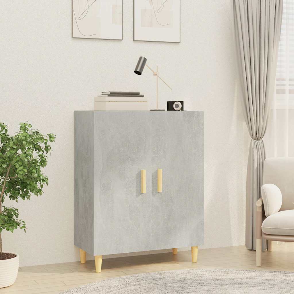 Vidaxl dressoir 70x34x90 cm bewerkt hout betongrijs