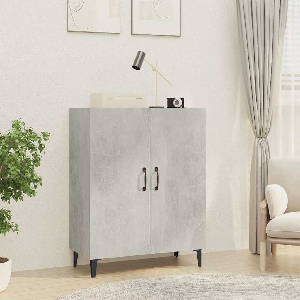 Vidaxl dressoir 70x34x90 cm bewerkt hout betongrijs