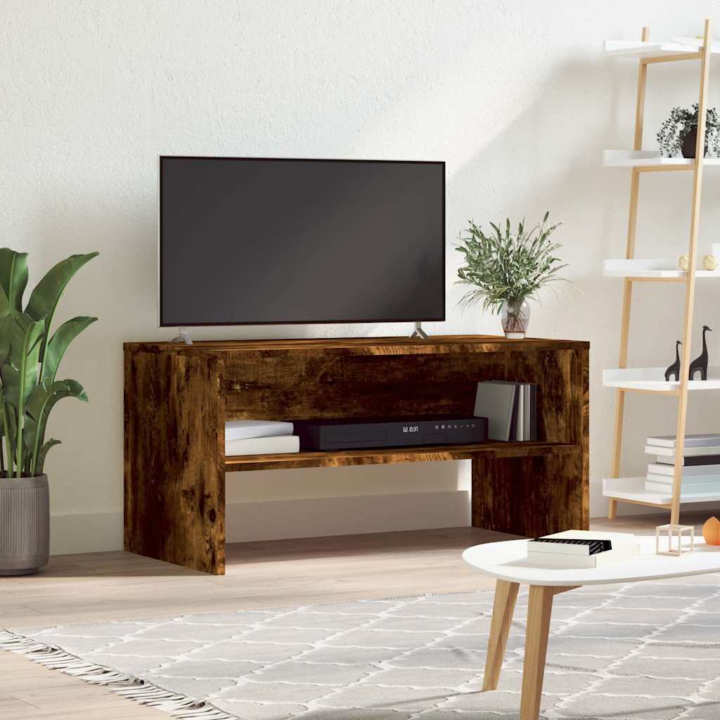 Vidaxl tv-meubel 80x40x40 cm bewerkt hout gerookt eikenkleurig