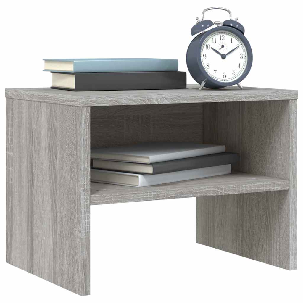 Vidaxl nachtkastjes 2 st 40x30x30 cm bewerkt hout grijs sonoma eiken