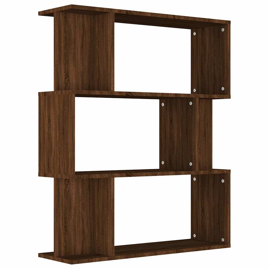 Vidaxl boekenkast kamerscherm 80x24x96 cm bewerkt hout bruineiken