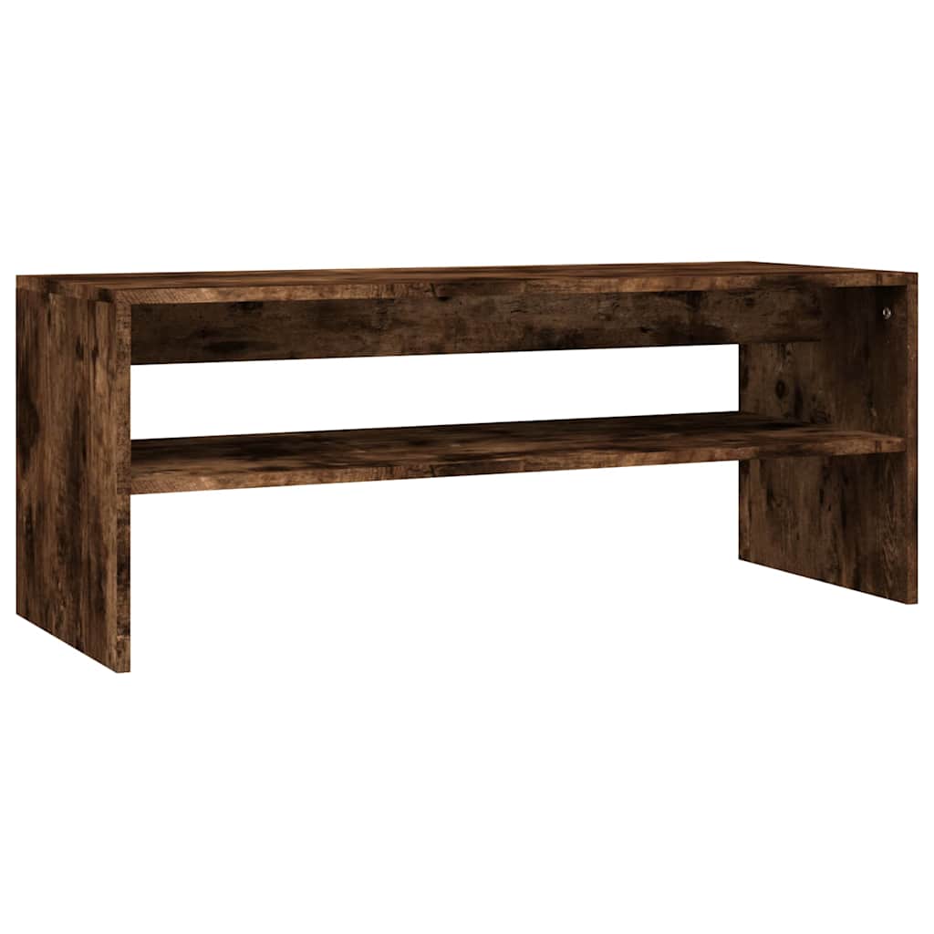 Vidaxl salontafel 100x40x40 cm bewerkt hout gerookt eikenkleurig
