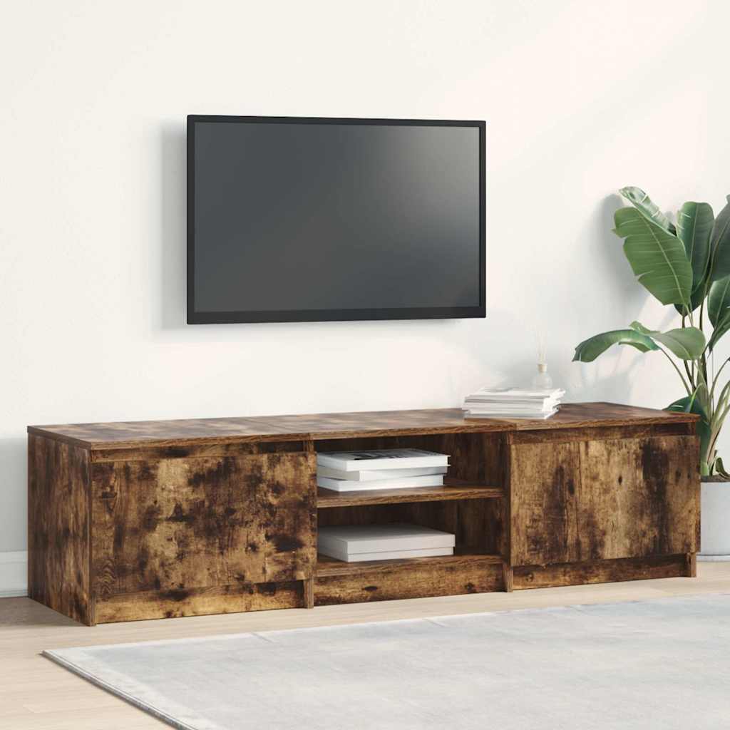 Vidaxl tv-meubel 140x40x35,5 cm bewerkt hout gerookt eikenkleurig