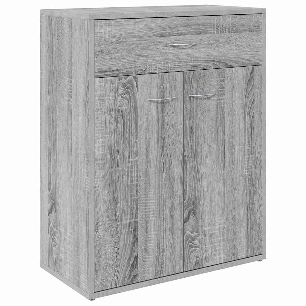 Vidaxl dressoir 60x30x75 cm bewerkt hout grijs sonoma eikenkleurig