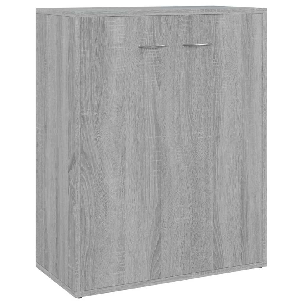 Vidaxl dressoir 60x30x75 cm bewerkt hout grijs sonoma eikenkleurig