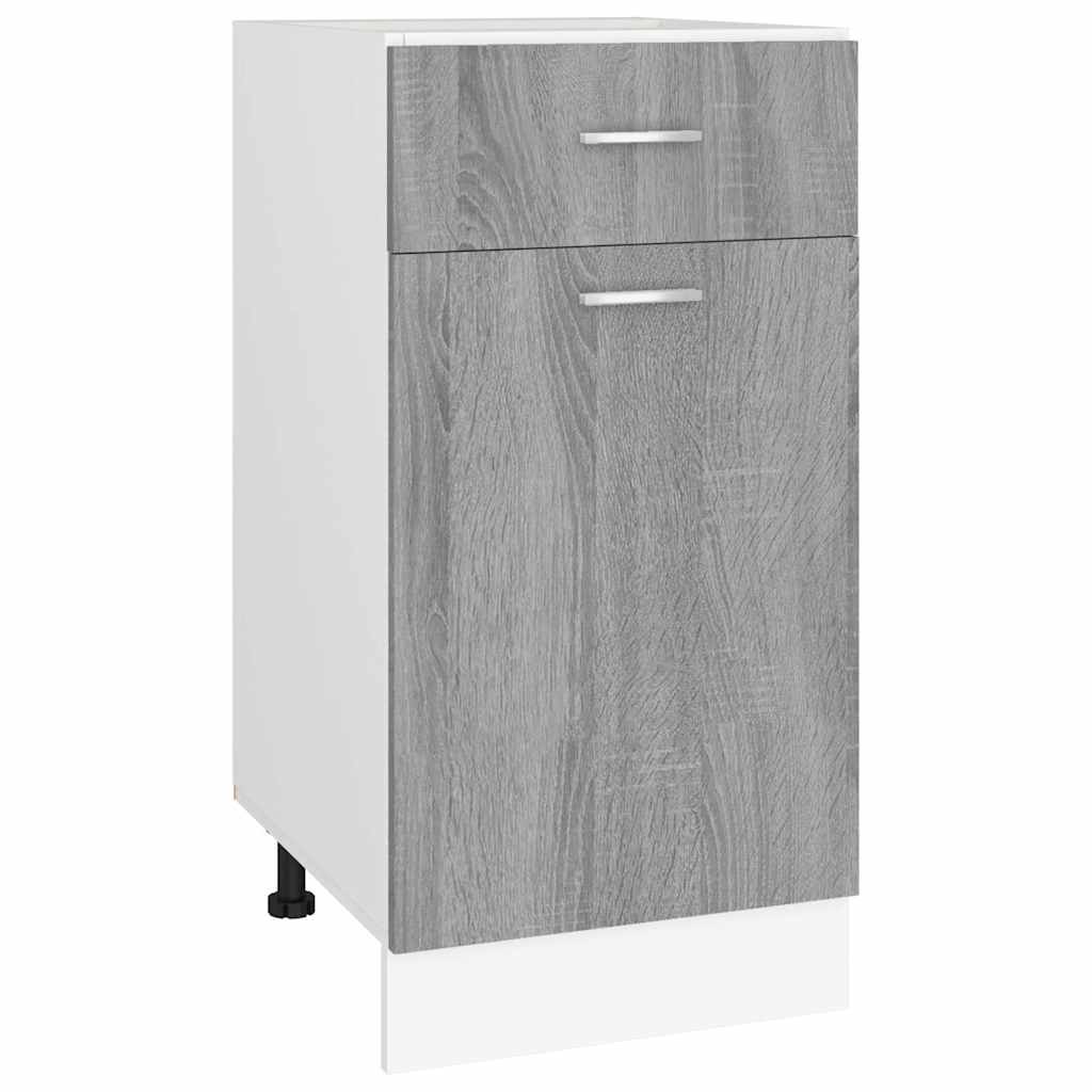 Vidaxl onderkast met lade lyon 40x46x81,5 cm bewerkt hout grijs sonoma