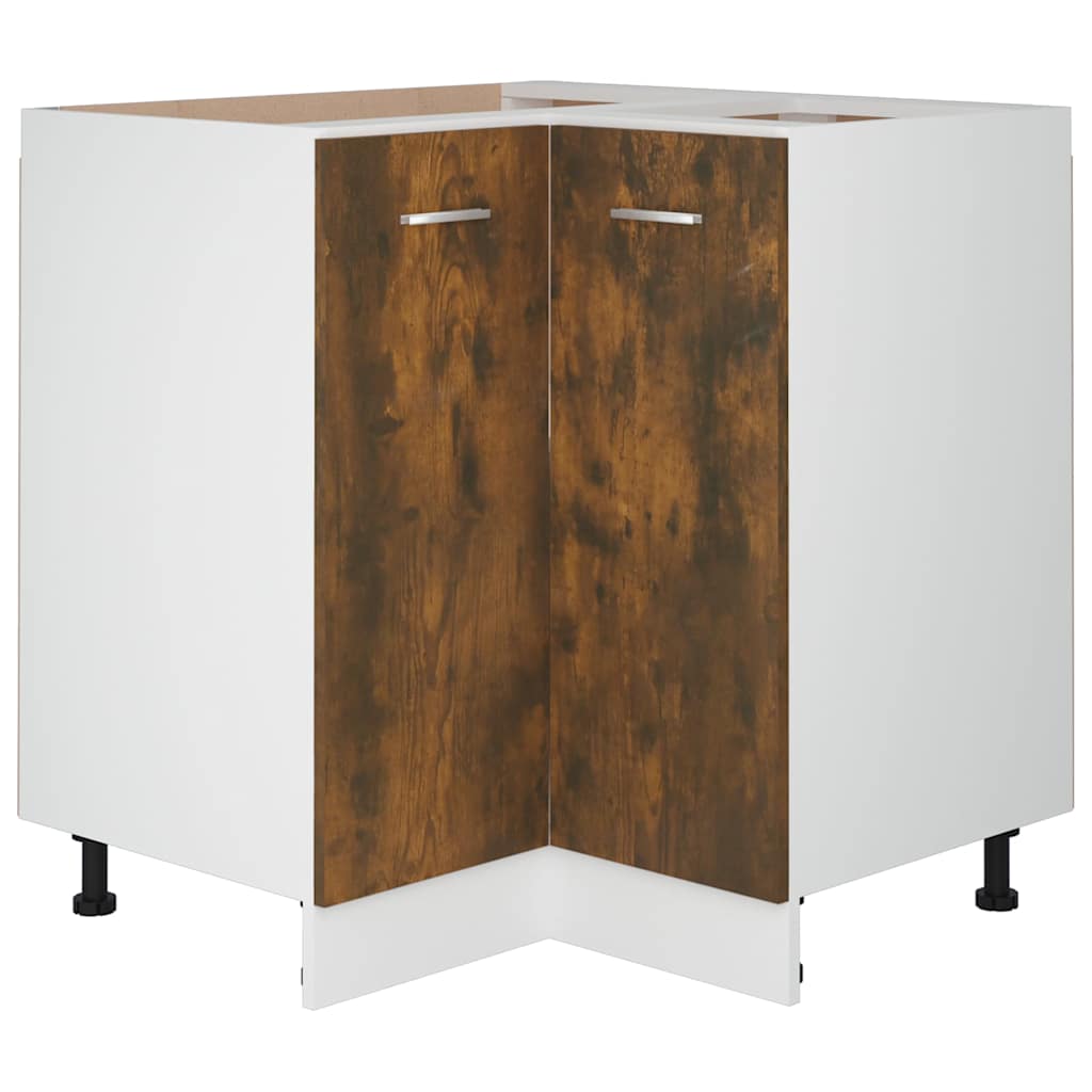 Vidaxl keukenkastje lyon 75,5x75,5x81,5 cm bewerkt hout gerookt eikenkleur