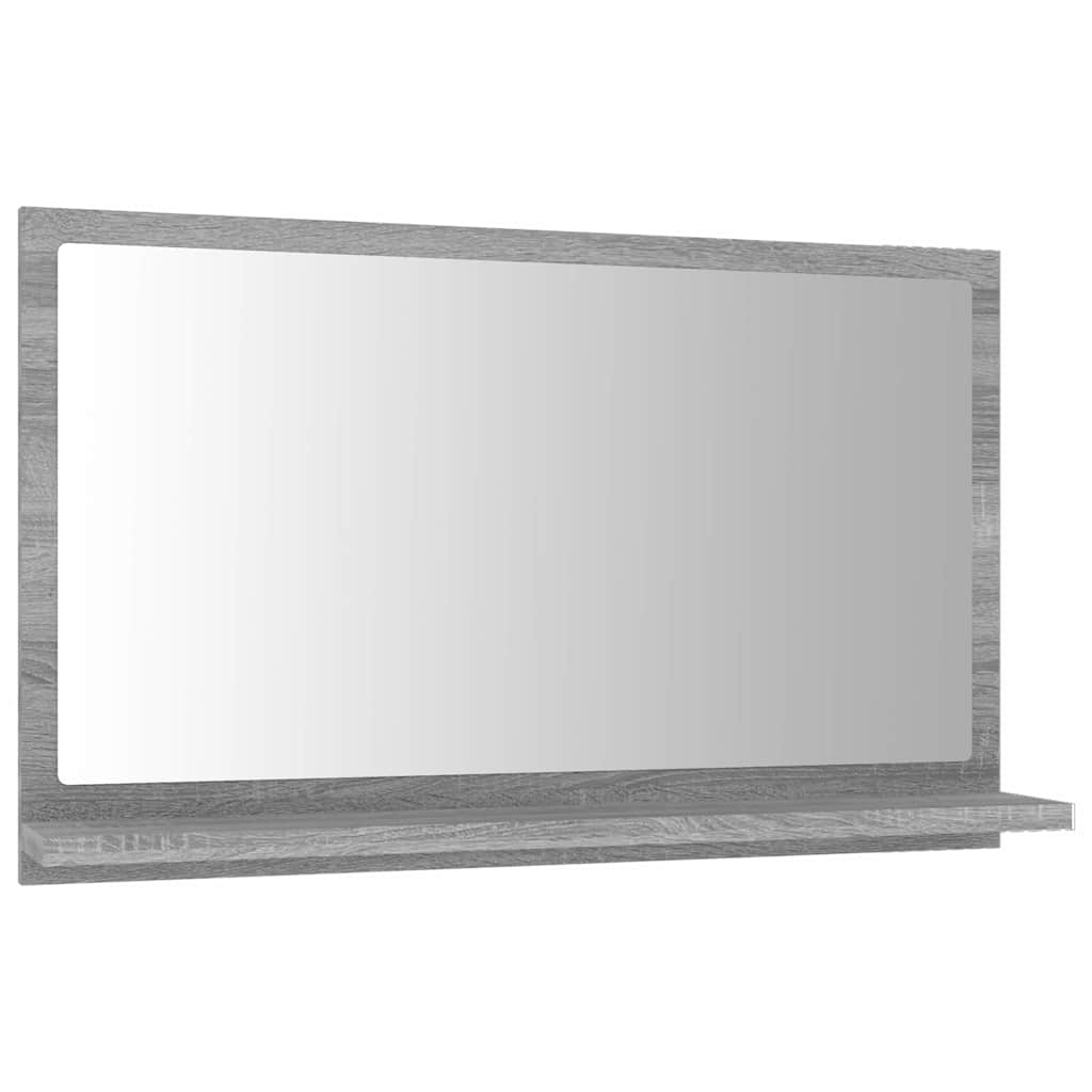 Vidaxl badkamerspiegel 60x10,5x37 cm bewerkt hout grijs sonoma eiken
