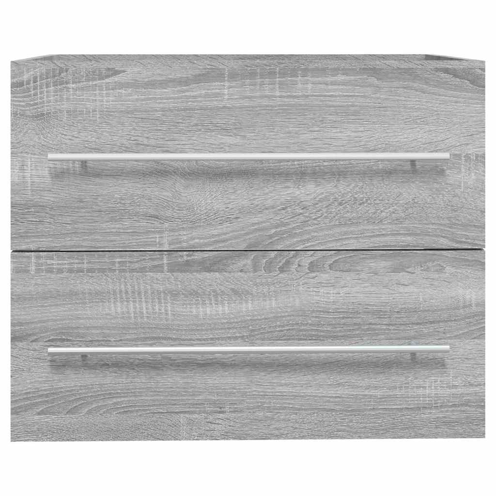 Vidaxl wastafelkast 60x38,5x48 cm bewerkt hout grijs sonoma eikenkleur