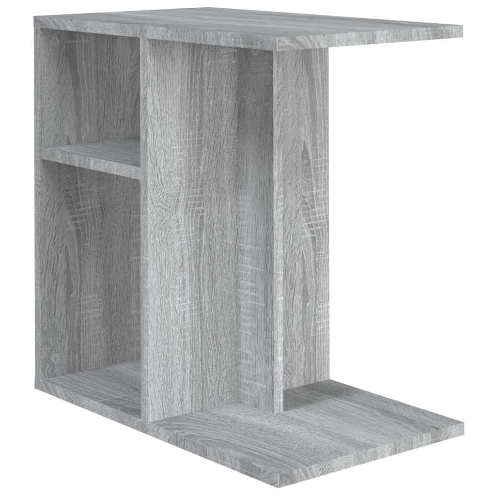 Vidaxl bijzettafel 50x30x50 cm bewerkt hout grijs sonoma eikenkleurig
