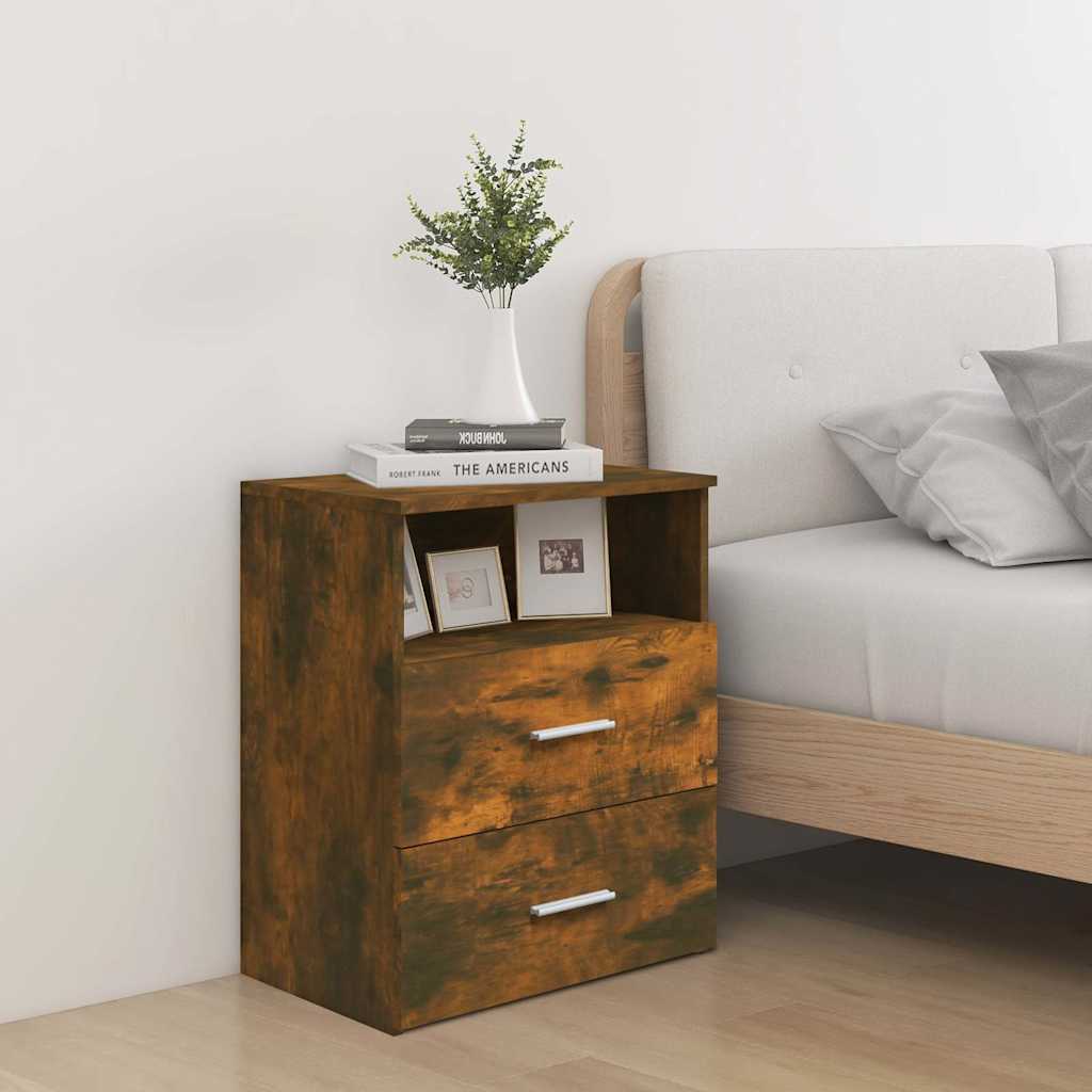 Vidaxl nachtkastje 50x32x60 cm gerookt eikenkleurig