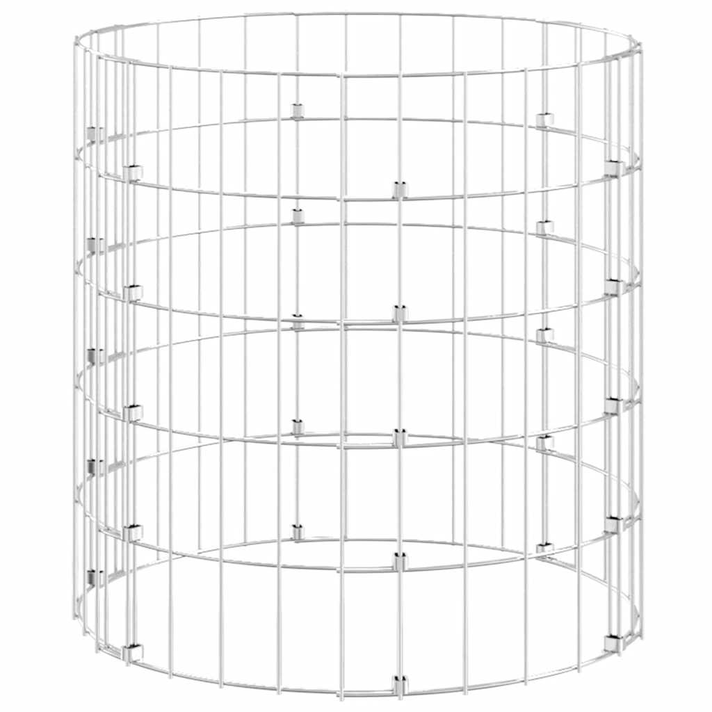 Vidaxl Gabionenpfosten rund ø50x50 cm aus verzinktem Stahl