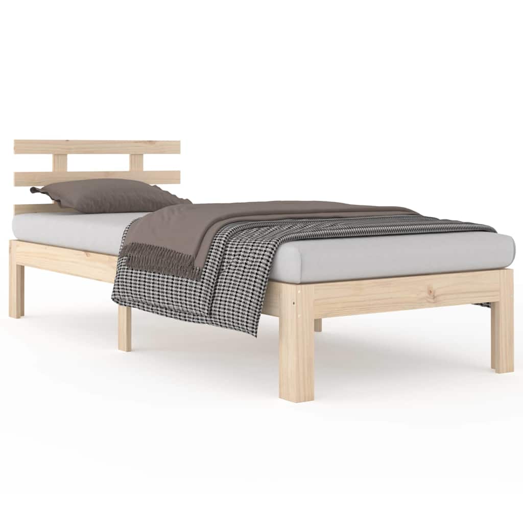 Vidaxl bedframe massief hout 90x200 cm