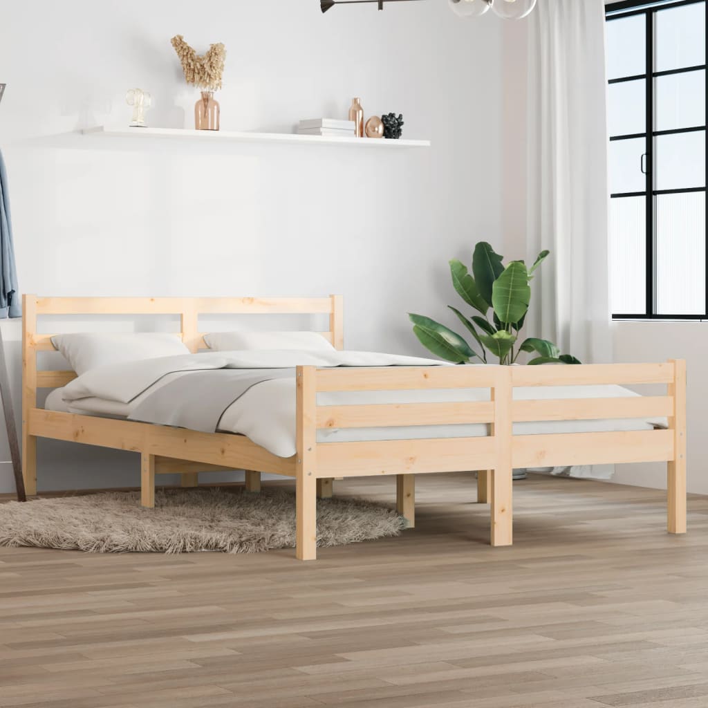 Vidaxl bedframe zonder matras massief hout 140x200 cm