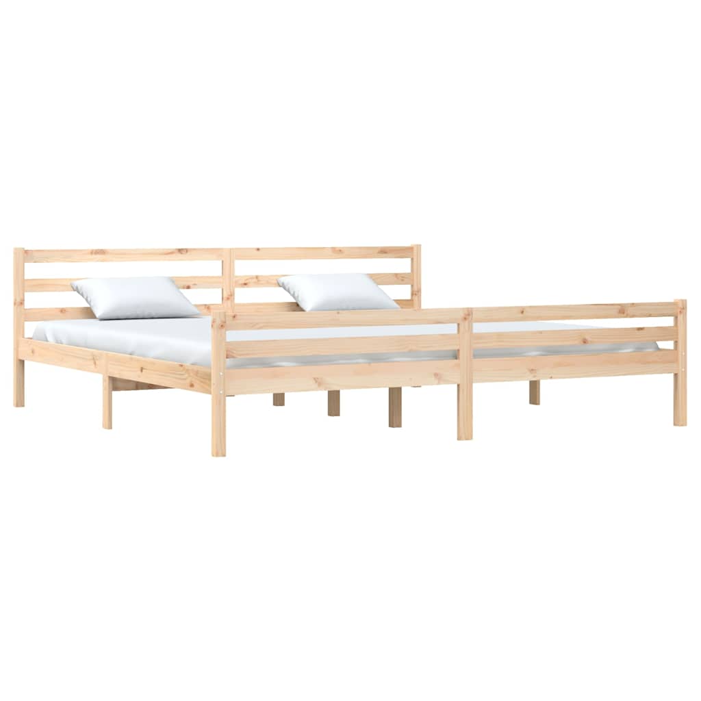 Vidaxl bedframe zonder matras massief hout 200x200 cm