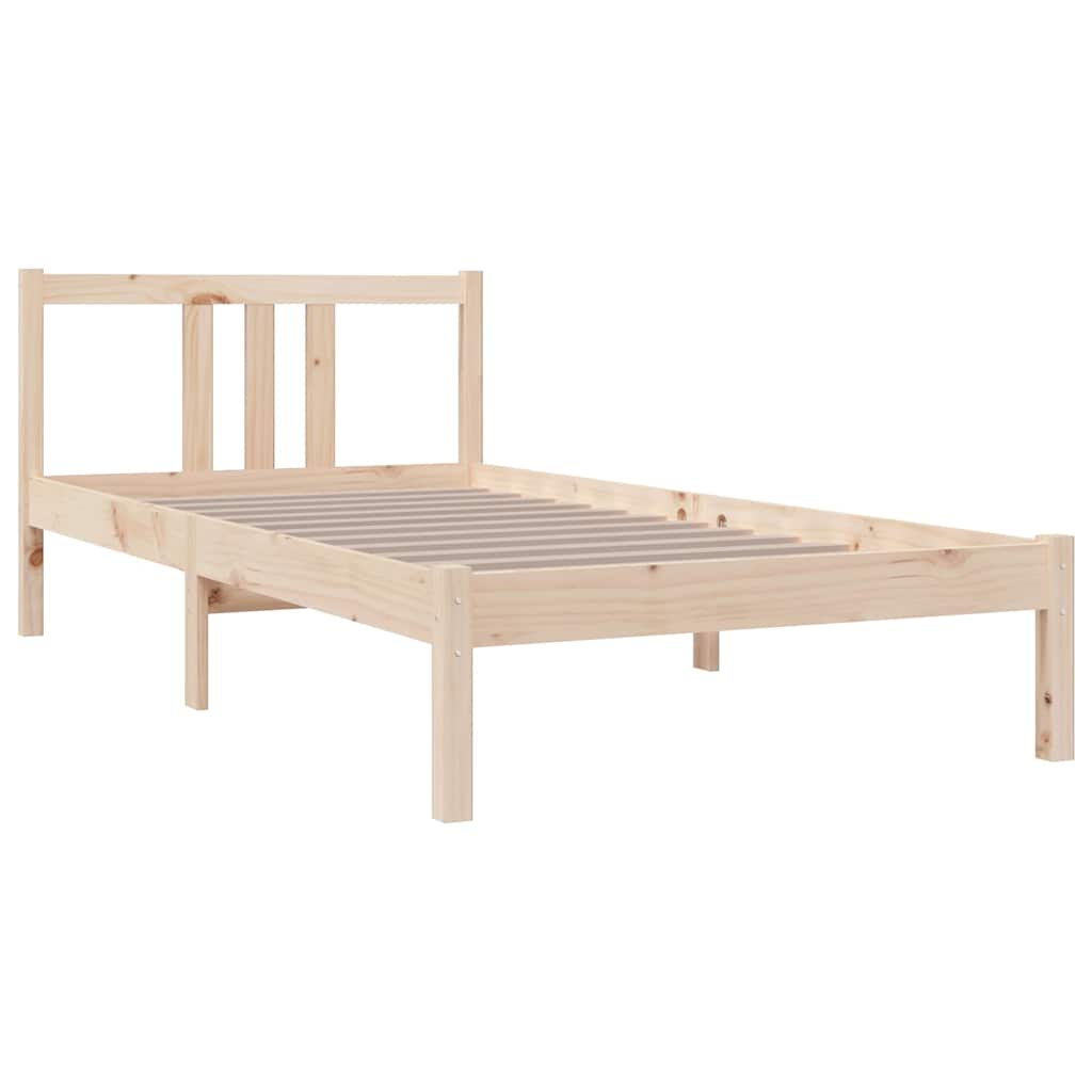 Vidaxl bedframe massief hout 90x190 cm