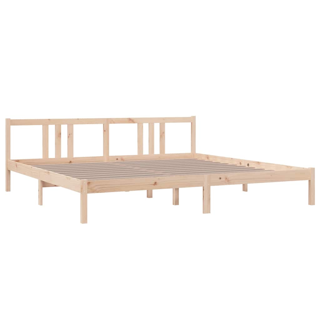 Vidaxl bedframe zonder matras massief hout 200x200 cm