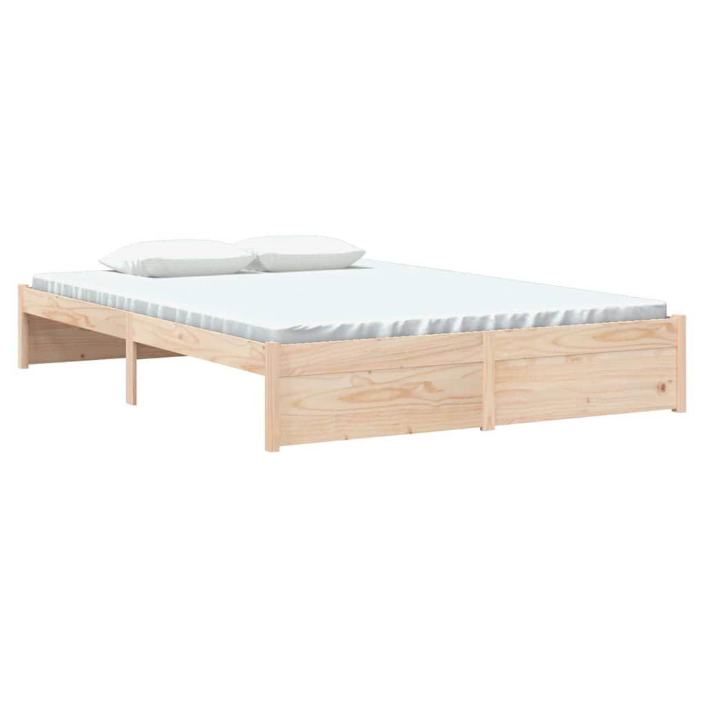 Vidaxl bedframe massief hout 140x190 cm
