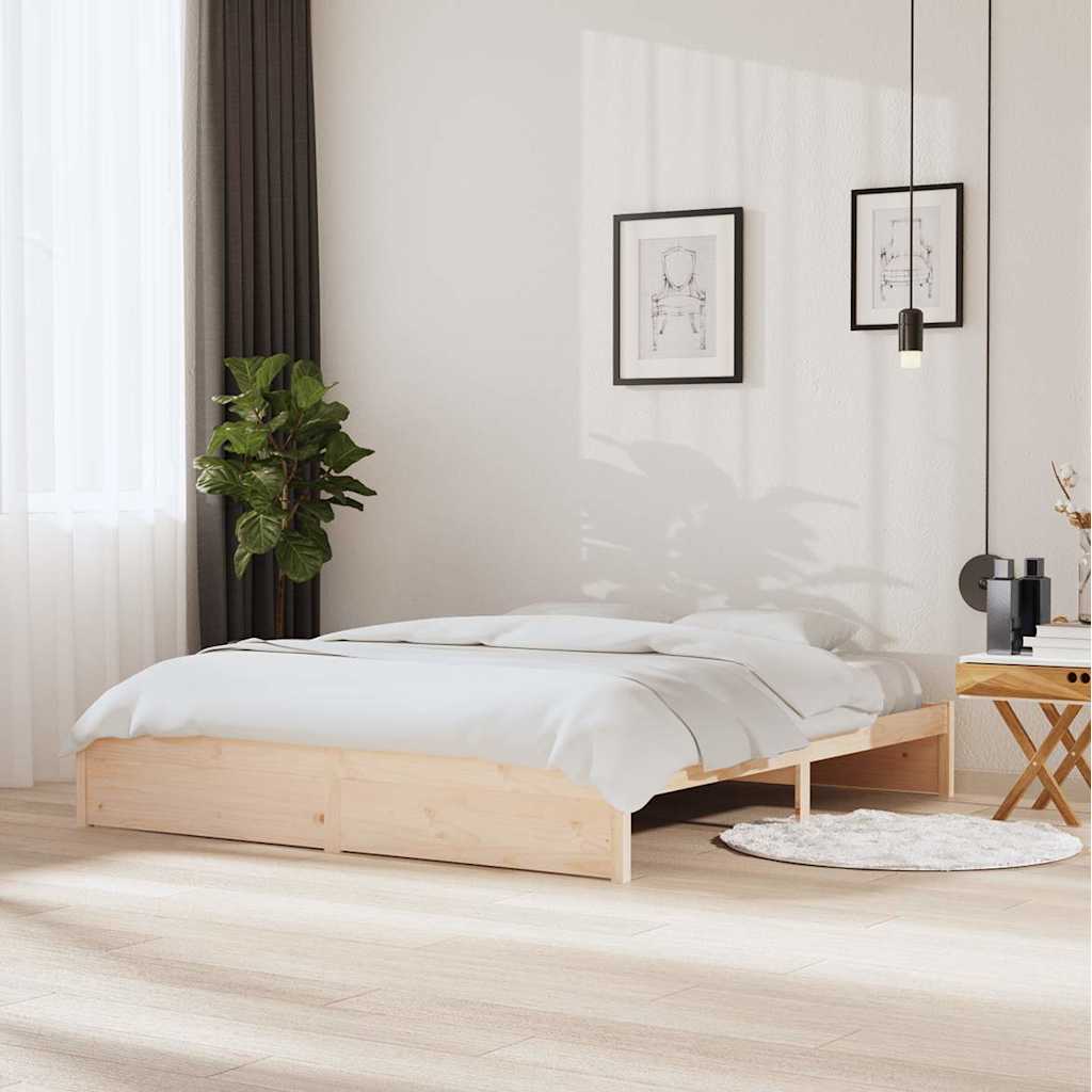 Vidaxl bedframe massief hout 180x200 cm