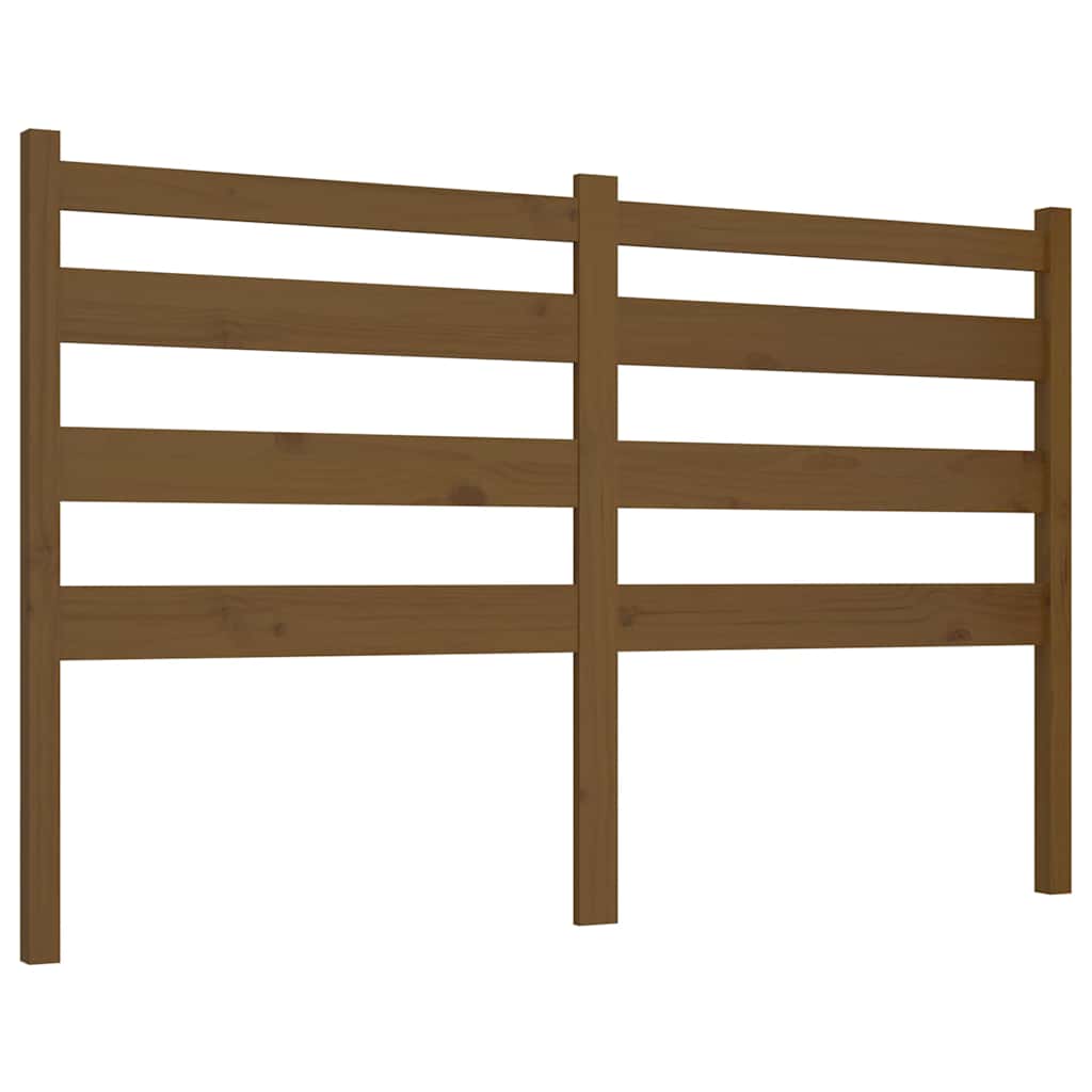 Vidaxl hoofdbord 206x4x100 cm massief grenenhout honingbruin