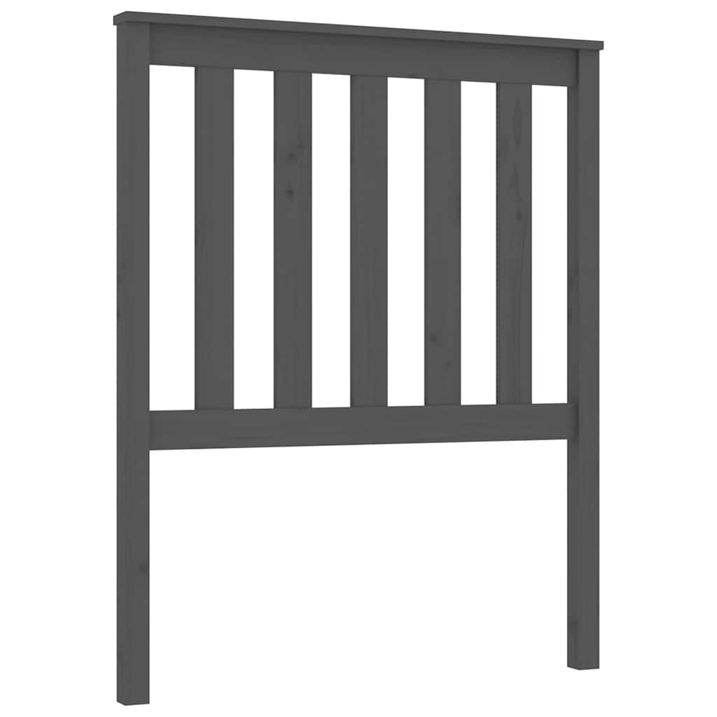 Vidaxl hoofdbord 81x6x101 cm massief grenenhout grijs