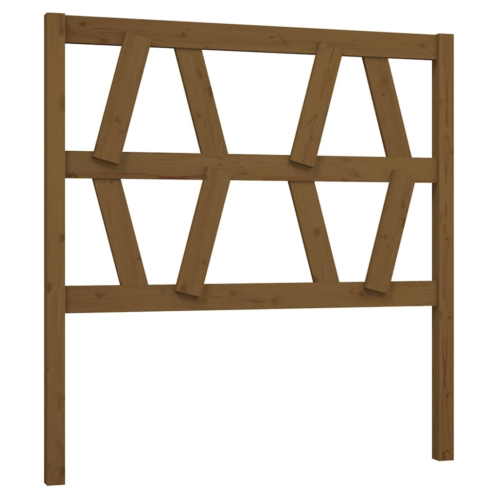 Vidaxl hoofdbord 81x4x100 cm massief grenenhout honingbruin